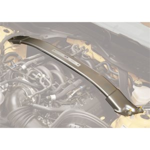 Ford Mustang Strut Tower Brace - Front - Ford Racing - High Strength Aluminum Brace - Black - `15-`18 Ford Mustang Strut Tower Brace - Front - Ford Racing - High Strength Aluminum Brace - Black - `15-`18